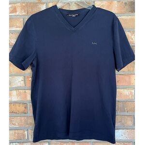 Michael Kors Men’s Navy Short Sleeve V-Neck Tee Size Medium